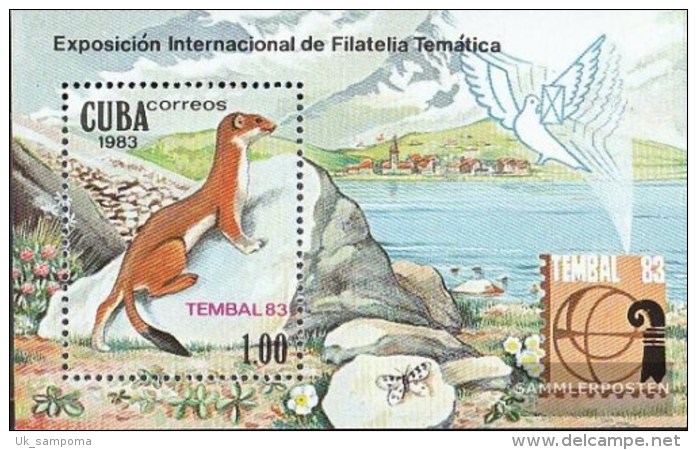 Cuba Block77 (complete Issue) Fine Used / Cancelled 1983 TEMBAL `83 - Blocks & Sheetlets