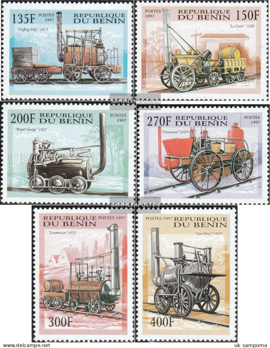 Benin 996-1001 (complete Issue) Unmounted Mint / Never Hinged 1997 Locomotives Out The 19. Century. - Autres & Non Classés