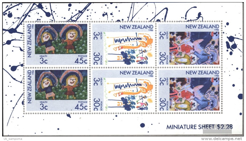 New Zealand 968-970 Sheetlet (complete.issue.) Unmounted Mint / Never Hinged 1986 Health - Unused Stamps