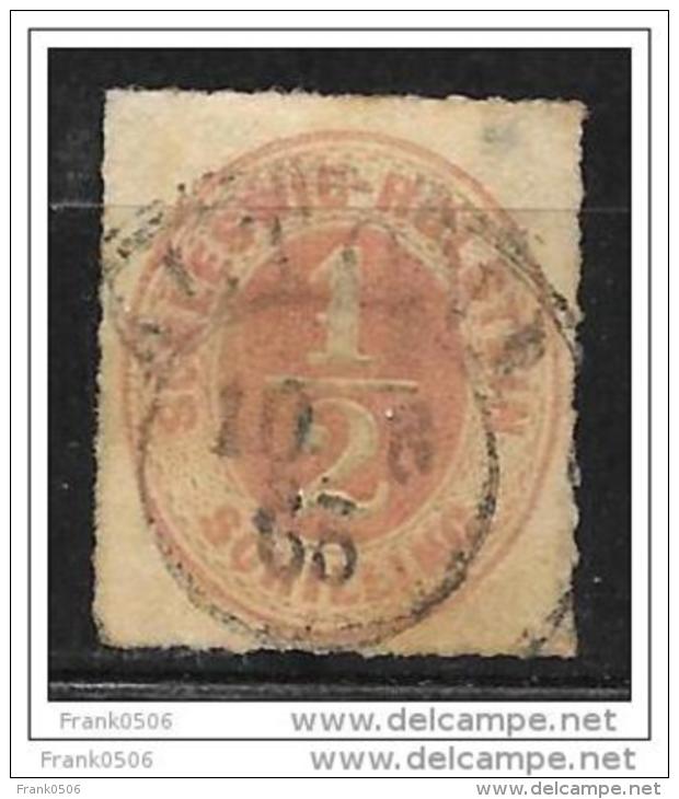German State 1865, Schleswig-Holstein, 1/2s, Used - Schleswig-Holstein