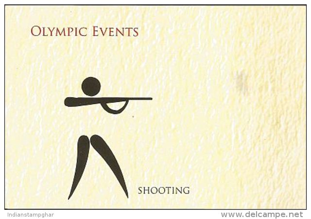 Picture Post Card, Shooting , Olympic Events Post Card, By India Post, As Per Scan - Tir (Armes)