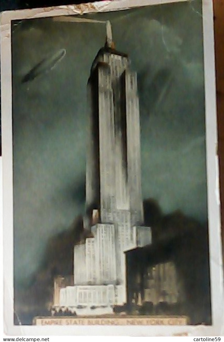 NEW YORK EMPIRE STATE BUILDING  E DIRIGIBILE  V1933 FN3926 - Empire State Building