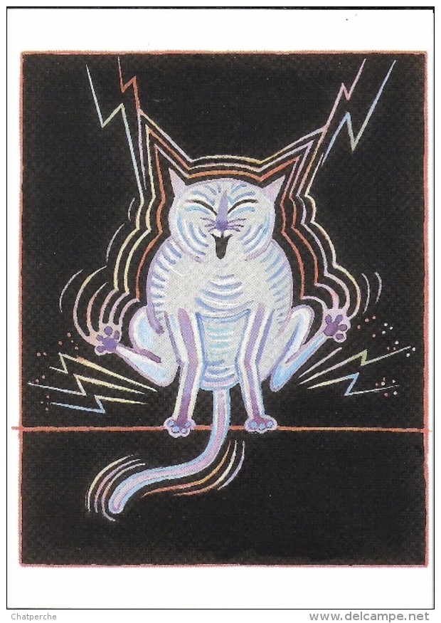 ILLUSTRATEUR TOMI UNGERER CHAT ELECTROCARTES EXPOSITION STRASBOURG 1996 - Ungerer