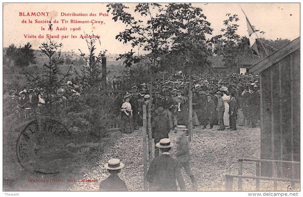 - BLAMONT   -  Distribution Des Prix De La Société De Tir Blamont-Cirey En 1906 - Visite Du Stand Par Les Autorités - Other & Unclassified