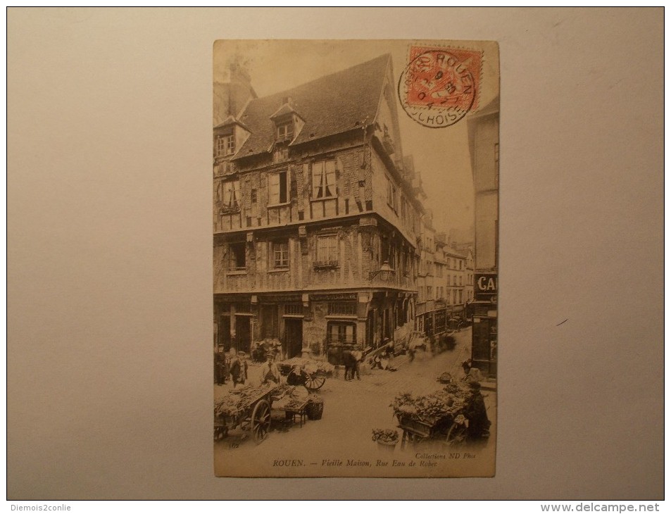 Carte Postale - ROUEN (76) - Vieille Maison - Rue Eau De Robec (181A) - Rouen