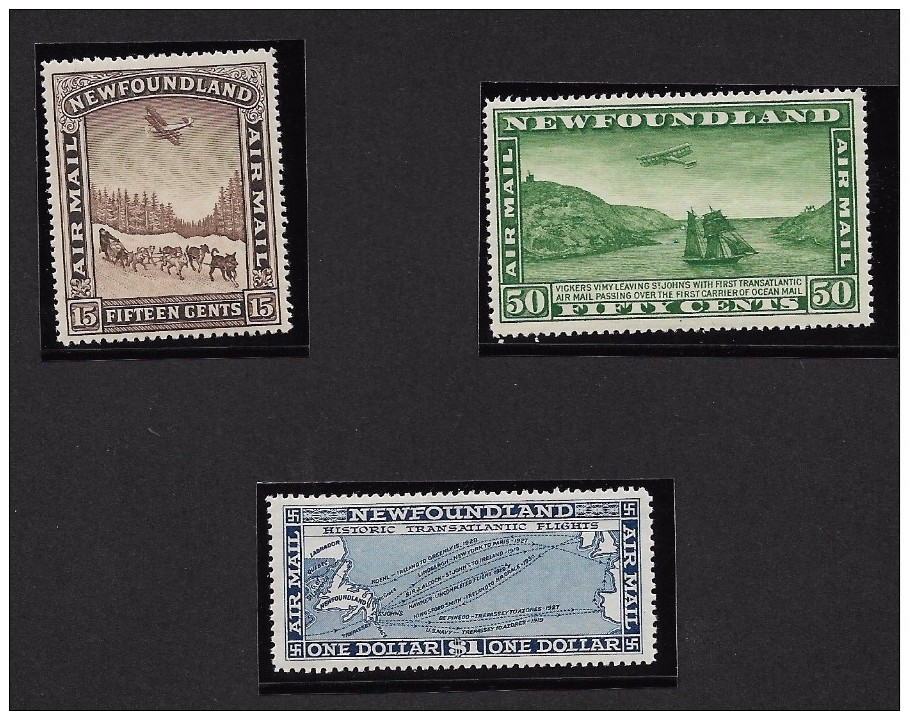 NEWFOUNDLAND 1931 Airmail Set 15c/$1 MNH** POST OFFICE FRESH - UNITRADE C$ 400 - 1857-1861