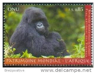 Nations Unies / United Nations 2012 - Virunga, Congo, Patrimoine Mondial UNESCO / World Heritage - MNH - Gorilas