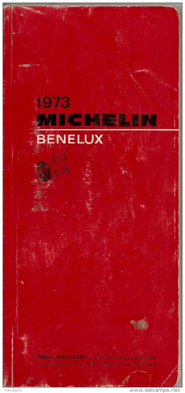 GUIDE-TOURISTIQUE-1973-MICHELIN-ROUGE-BENELUX- EDITION-PEU SERVI--BE-RARE - Michelin (guide)