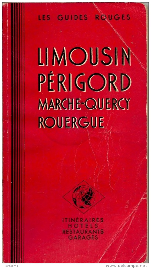 GUIDE-TOURISTIQUE-1958-GUIDES ROUGE-N13-LIMOUSIN PERIGORD-BE-RARE - Michelin (guide)