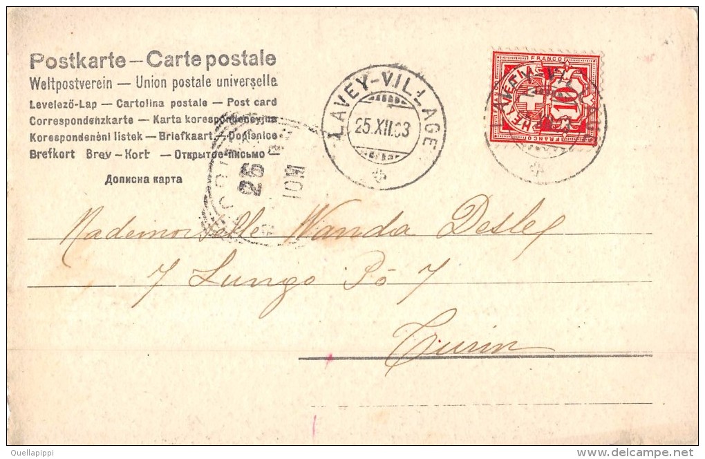 D4688 "JOYEUX NOEL"  BAMBINI, CANDELINE.  CART  SPED 1903 - Altri & Non Classificati