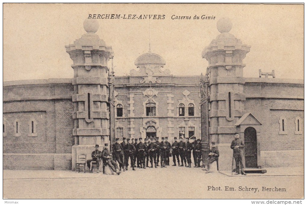 Berghem-lez-Anvers -   Caserne Du Génie - 1908 - Barracks