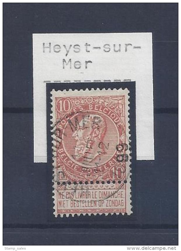 N°57 GESTEMPELD Heyst-Sur-Mer SUPERBE - 1893-1900 Fine Barbe