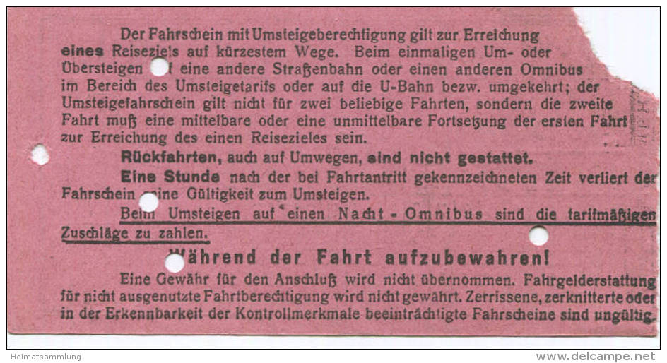 BVG Berlin Köthener Str. 17 - Schüler-Fahrschein 1932 - Usedomer Strasse Weissensee - Teilstrecke Schildow Bis Nordend S - Europe