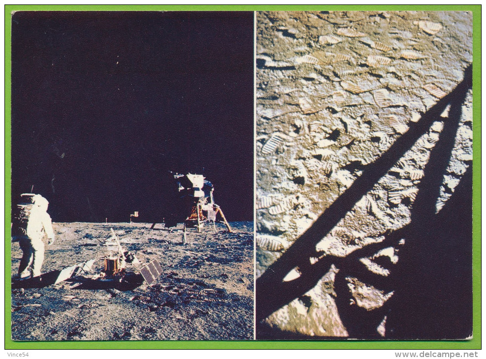 LA CONQUETE DE LA LUNE Par APOLLO XI Du 16 Juillet Au 24 Juillet 1969 La Base De La Tranquillité Et Les 1ers Pas Humains - Espace