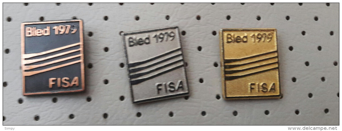 Rowing  Championship Bled 1979 FISA SLOVENIA Pins - Canottaggio