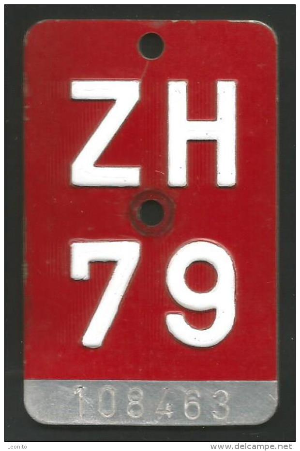 Velonummer Zürich ZH 79 - Kennzeichen & Nummernschilder