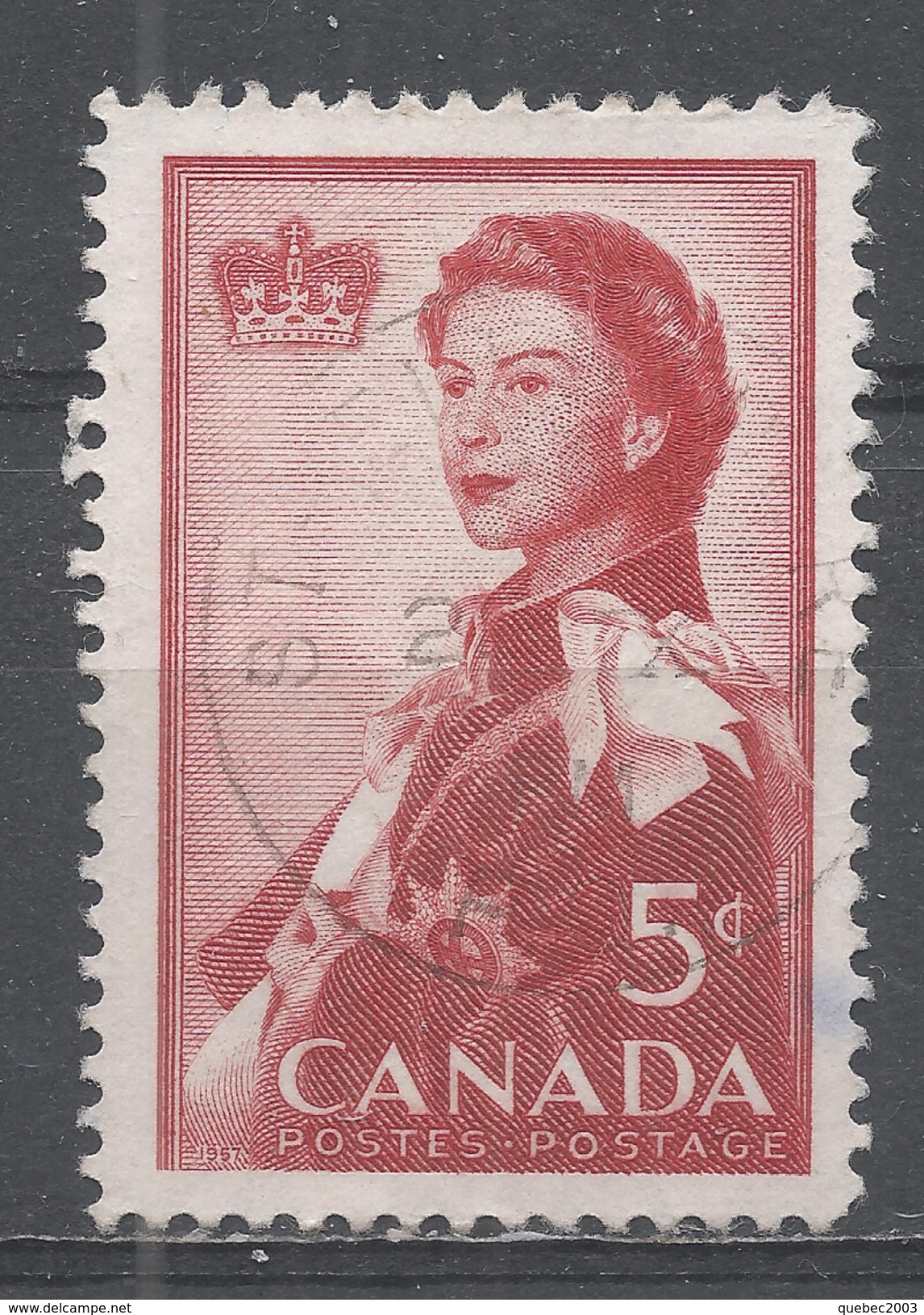 Canada 1959. Scott #386 (U) Queen Elizabeth II ** Complete Issue - Oblitérés