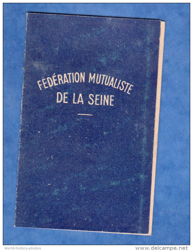 Carte Ancienne - Fédération Mutualiste De La Seine - Marie Courthuis De L'HAYE LES ROSES - Timbre Fédéral - Documents Historiques