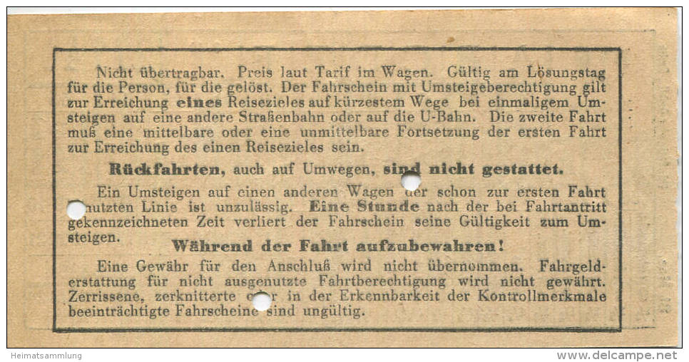 BVG Berlin Köthener Str. 17 - Fahrschein 1942 - Von Nach Moabit - Europe