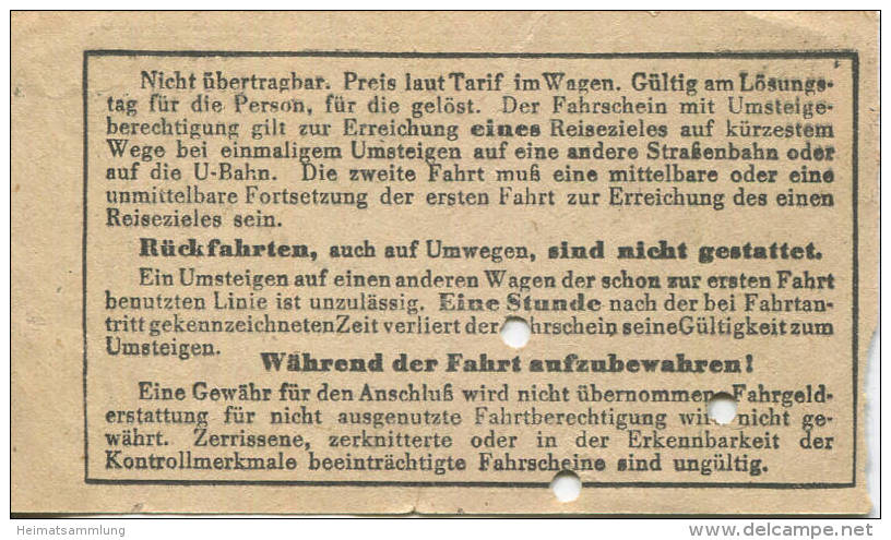 BVG Berlin Köthener Str. 17 - Fahrschein 1943 - Tempelhof Von Nach Kreuzberg - Europe