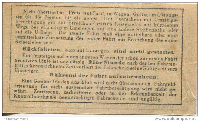 BVG Berlin Köthener Str. 17 - Fahrschein 1944 - Britz Von Nach Hackescher Markt - Europe