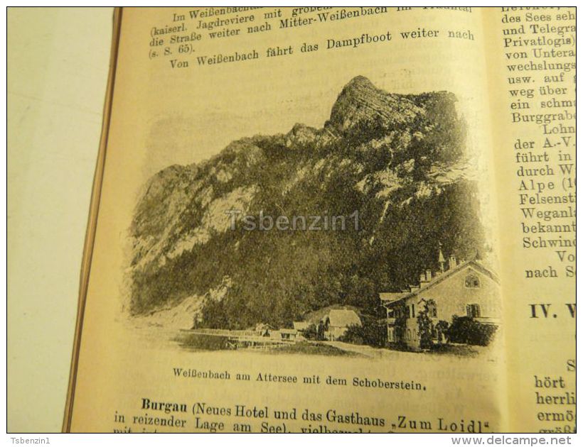 Weissenbach Attersee Schoberstein Austria Print Engraving  1907 - Stiche & Gravuren