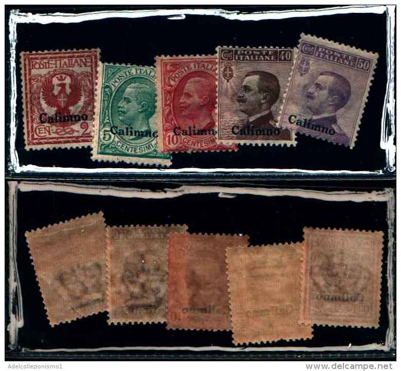 83141) Calino-erie Ordinaria-5val-.cat-1-2-3-6-7-nuovi-44€ - Egée (Calino)