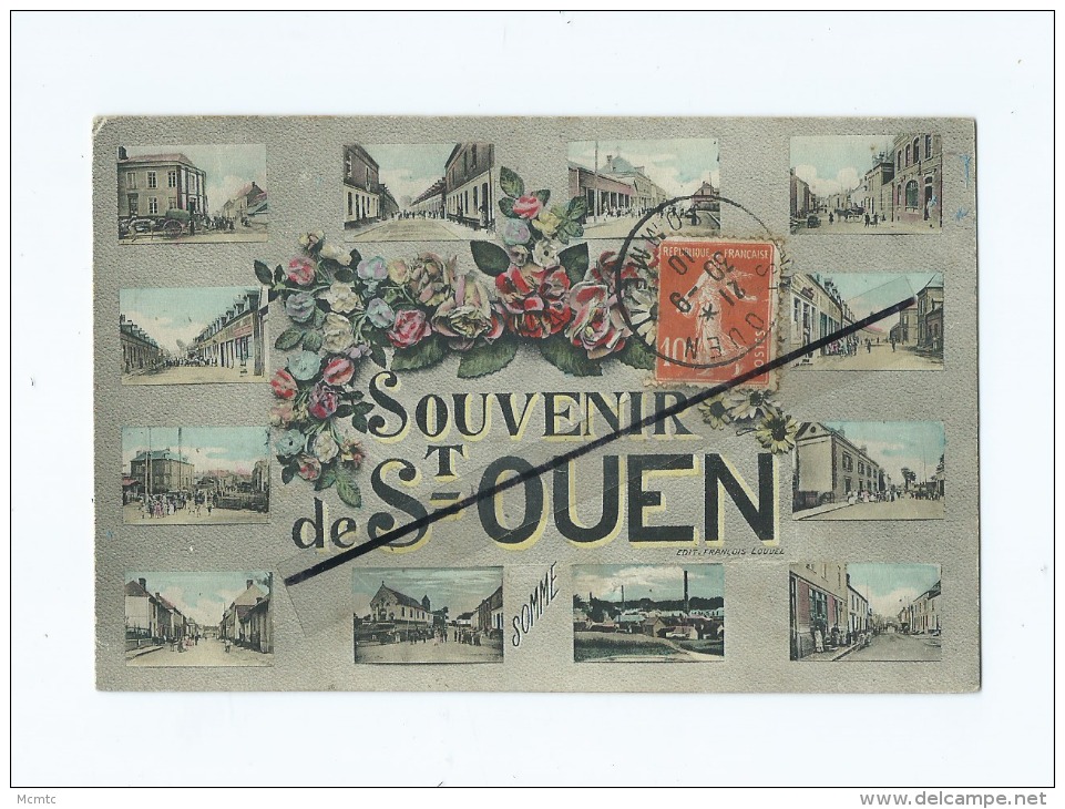 CPA  Abîmée - Souvenir De St Ouen -   Multivues - Saint Ouen