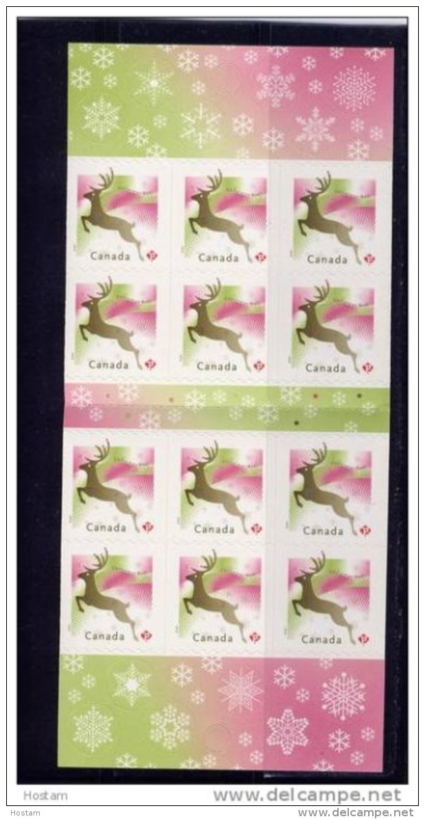CANADA 2007,  #359,  CHRISTMAS: REENDEER, MNH, PANE 2239a - Full Booklets