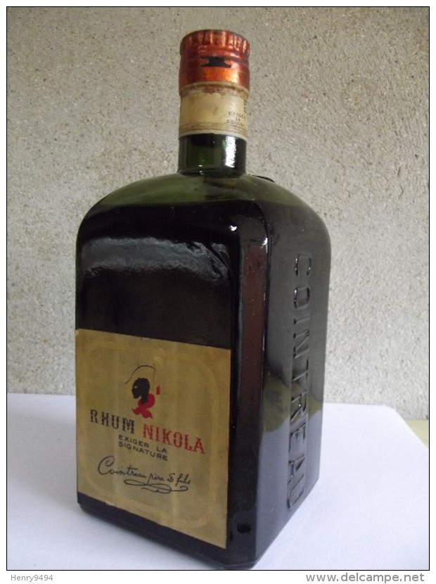 BOUTEILLE ANCIENNE RHUM NIKOLA importé par COINTREAU ANNEES 1920/1930 RECHERCHE