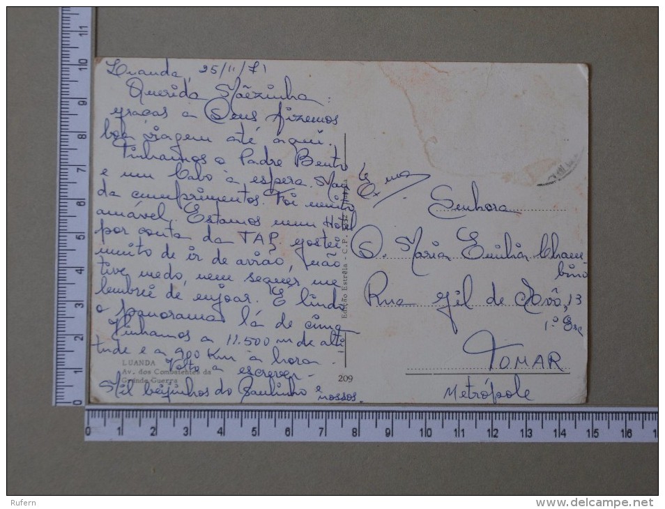 ANGOLA    - AV. COMBATENTES GRANDE GUERRA - LUANDA    - (Nº15416) - Angola