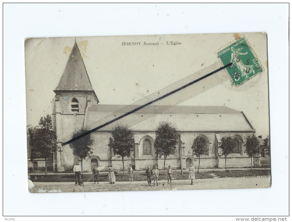 CPA  Abîmée - Hornoy  -  L'église - Hornoy Le Bourg