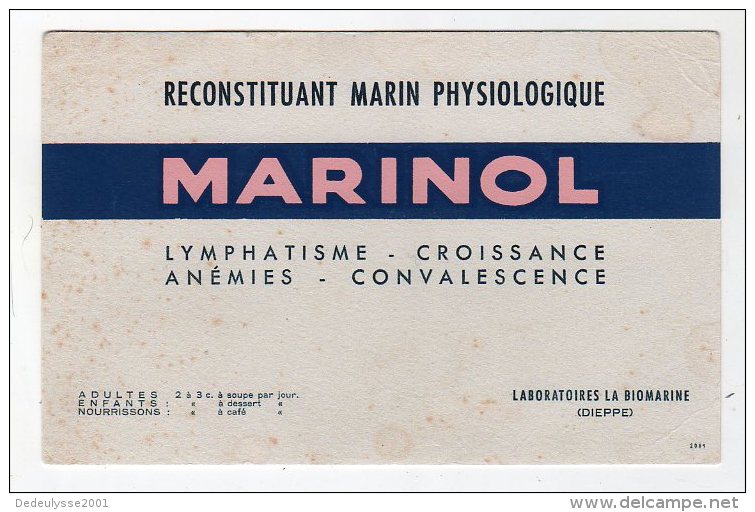 Juil16    75601    Buvard Marinol - Produits Pharmaceutiques