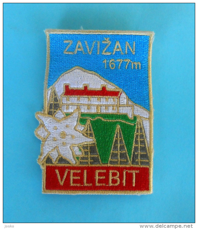 VELEBIT - ZAVIZAN Croatian Mountaineering Patch * Alpinisme Bergsteigen Alpinismo Arrampicata Klettern Croatie EDELWEISS - Patches