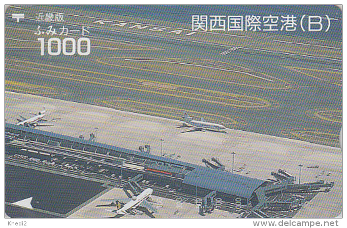 Carte Prépayée Japon - AVION Aéroport - KANSAI AIRPORT PLANE JAPAN Prepaid Card - FLUGZEUG - Aviation Fumi 2083 - Avions