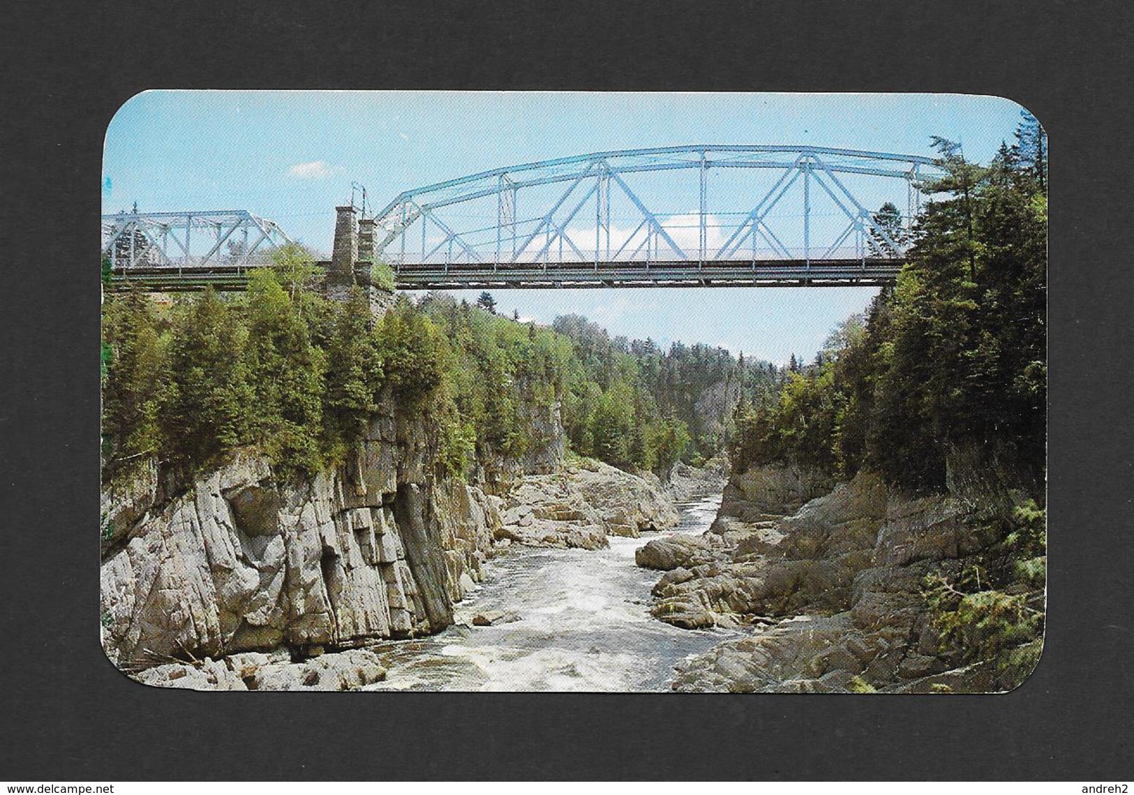 GRAND FALLS - NEW BRUNSWICK - NOUVEAU BRUNSWICK - HIGHWAY BRIDGE - THE GORGE LOOKING DOWN THE SAINT JOHN RIVER - Grand Falls