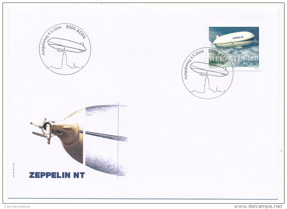 SUISSE -  BALLONS / ZEPPELINS - 5 Enveloppes Commémoratives Avec Vignettes, 2004, 2005, 2007 (Picard) - Otros & Sin Clasificación