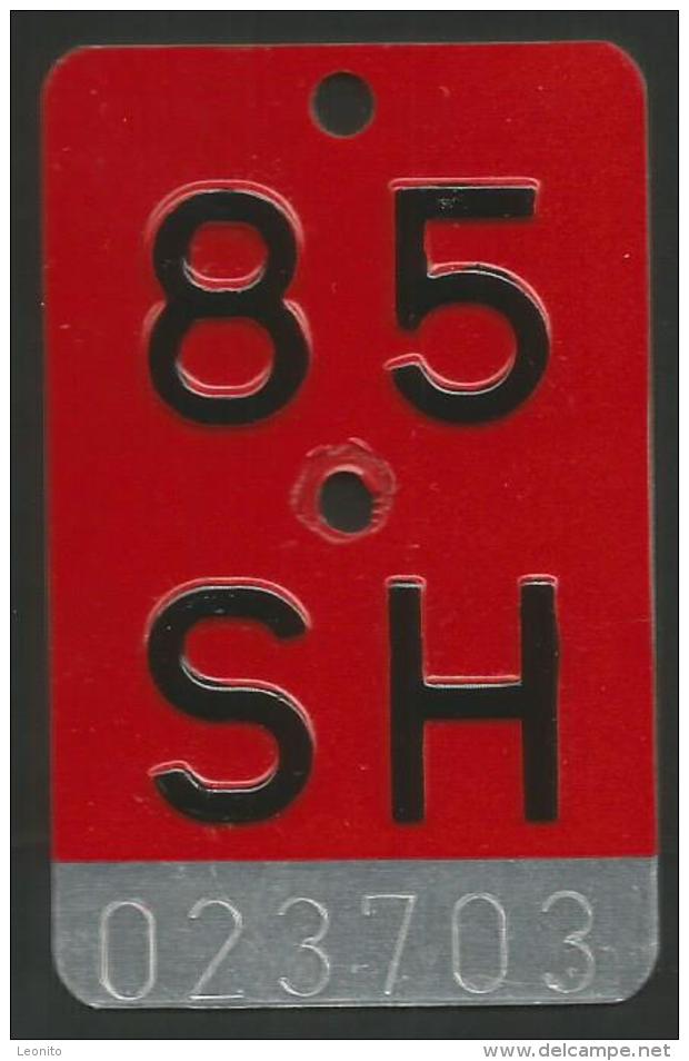 Velonummer Schaffhausen SH 85 - Kennzeichen & Nummernschilder