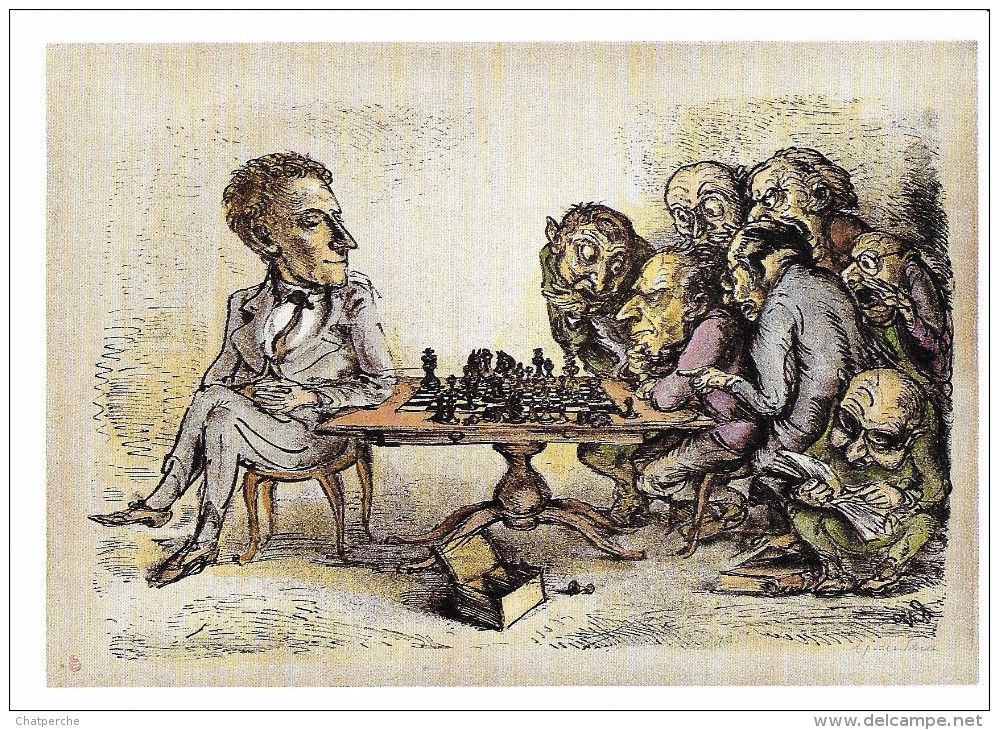 CPM JEU D'ECHECS CHESS ILL. PAUL WEBER N° 189 DER GROSSMEISTER - Chess