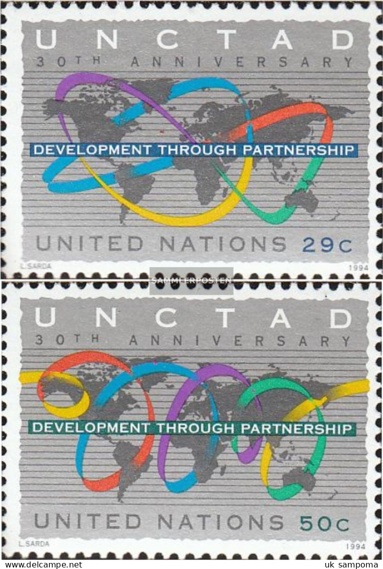 UN - New York 677-678 (complete Issue) Unmounted Mint / Never Hinged 1994 30 Years UNCTAD - Unused Stamps