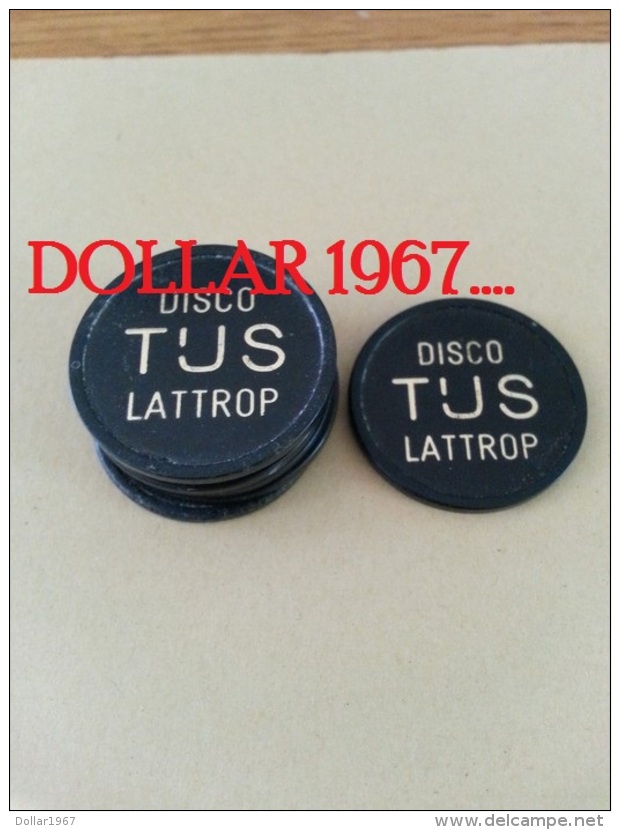 Disco Tijs Lattrop  Consumptiemunten  (  Plastiek Jeton / For Grade And Details, Please See Photo ) ! - Autres & Non Classés