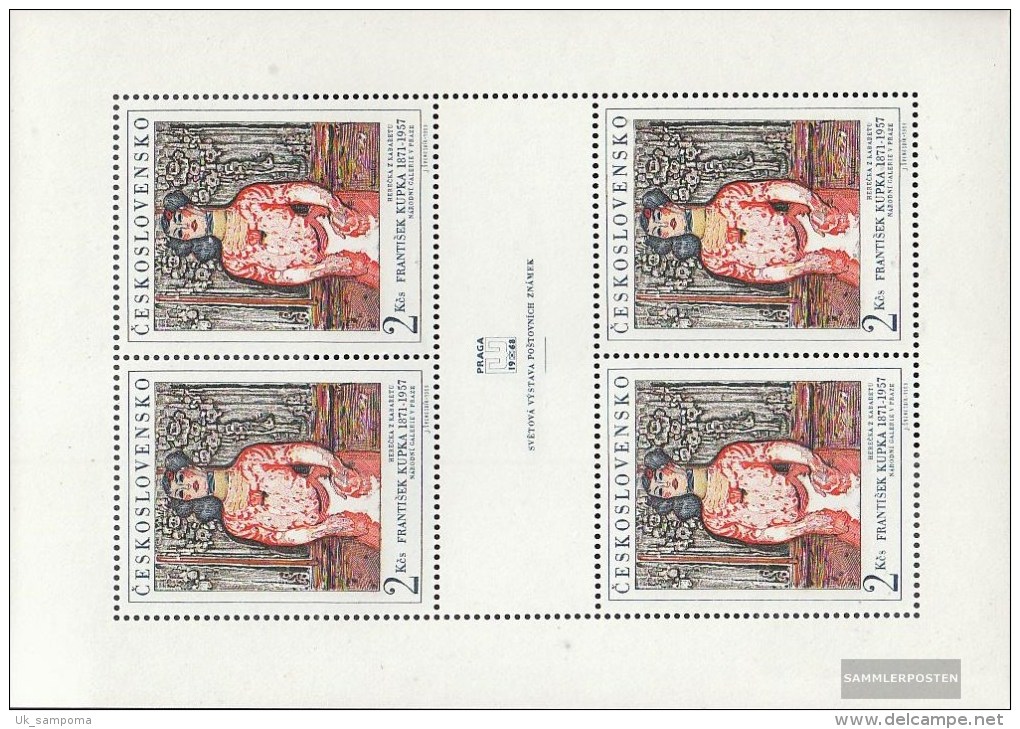 Czechoslovakia 1796Klb Sheetlet (complete Issue) Unmounted Mint / Never Hinged 1968 New Prague - Ungebraucht