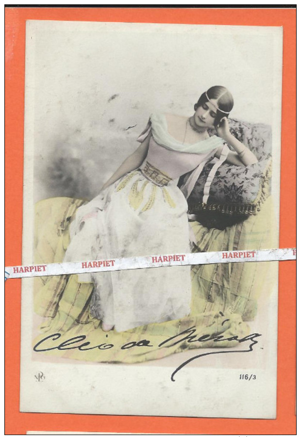 CLEO DE MERODE -  CPA Avec Autographe D'une Des Plus Grande Danseuse Du XIX Me Se - Entertainers