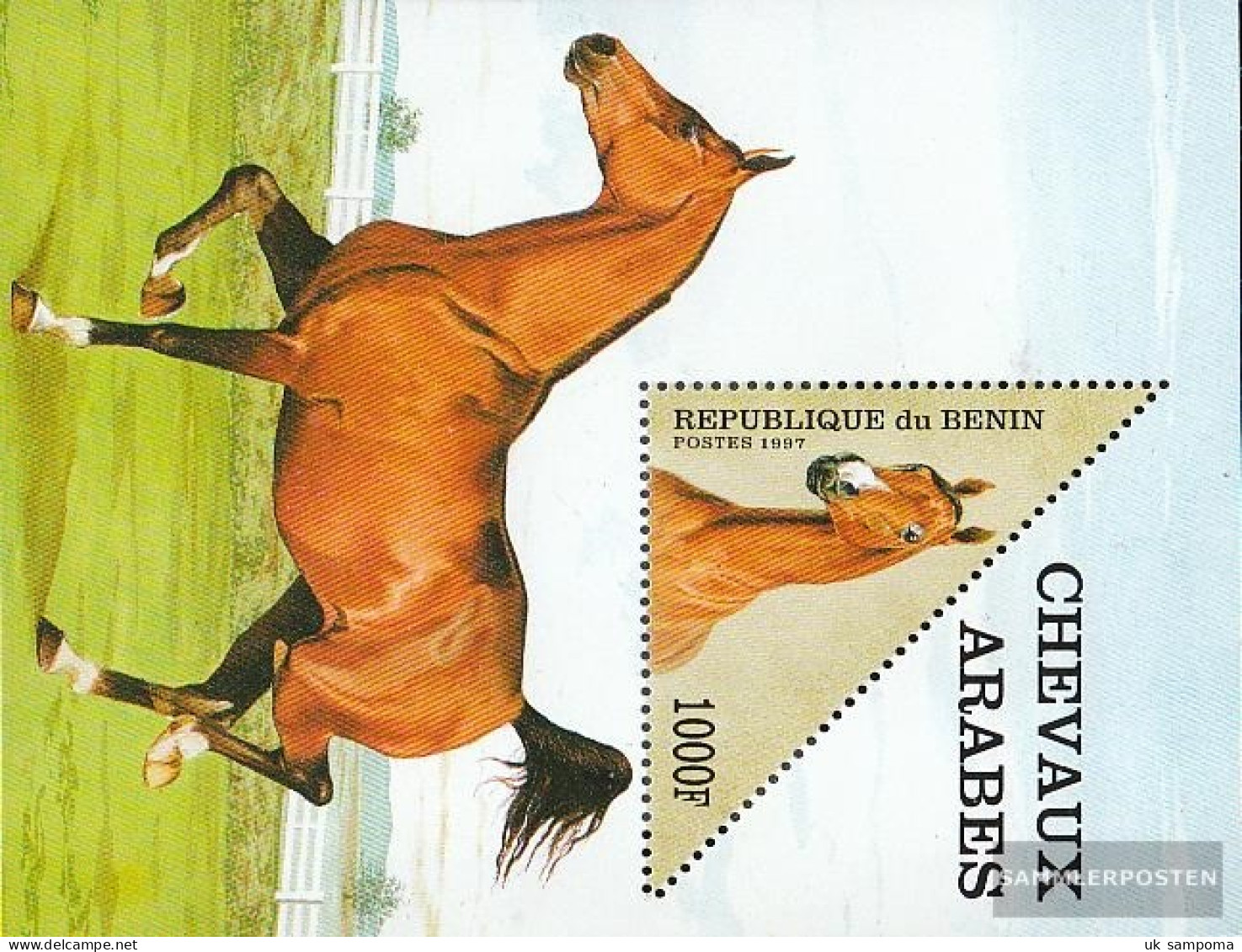 Benin Block27 (complete Issue) Unmounted Mint / Never Hinged 1997 Arabian Horses - Other & Unclassified