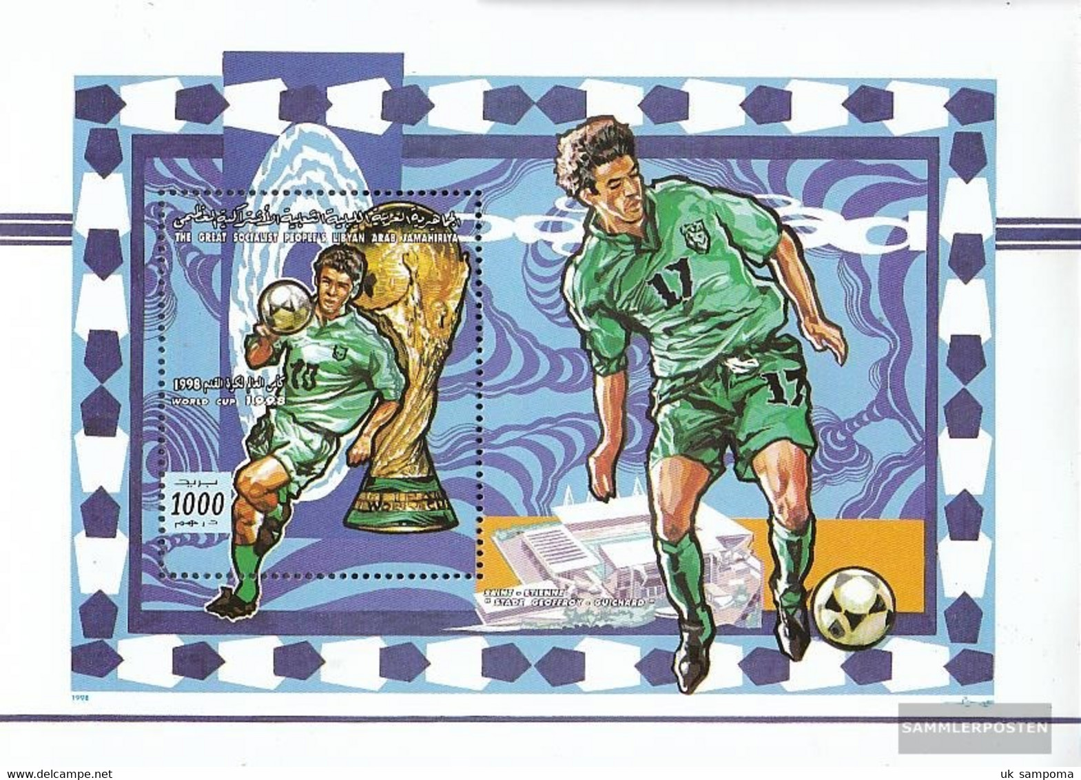 Libya Block148 (complete Issue) Unmounted Mint / Never Hinged 1998 Football-WM In France - Libye