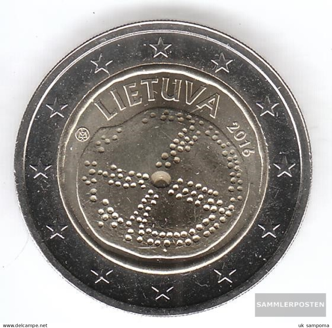 Lithuania 2016 Stgl./unzirkuliert Reprint: 1 Million. Stgl./unzirkuliert Stgl./unzirkuliert 2016 2 Euro Baltic Culture - Lituanie