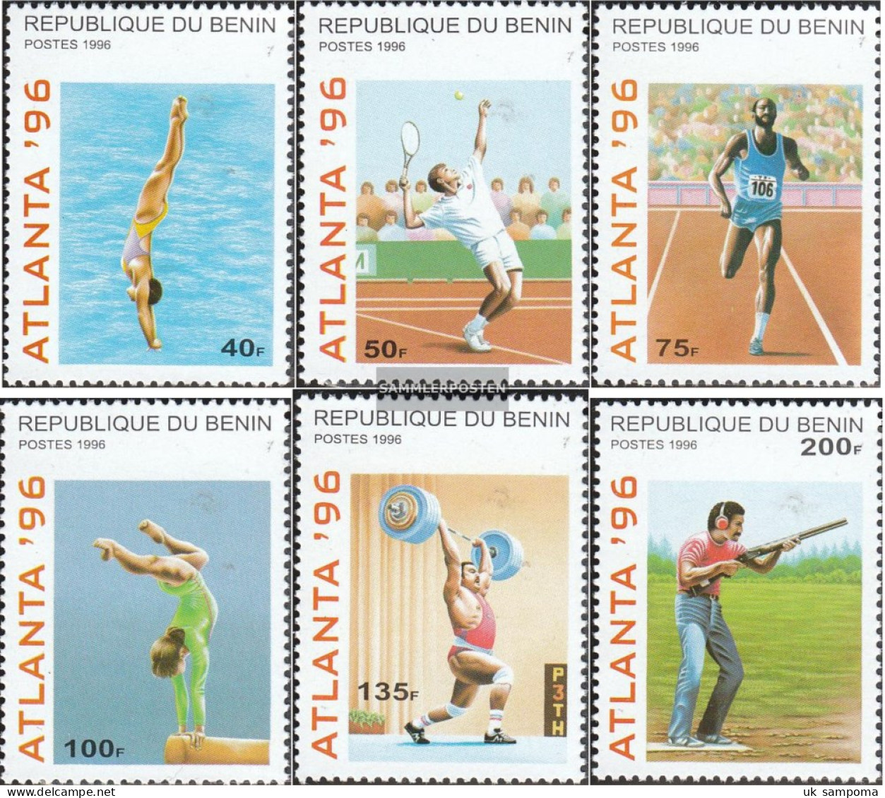 Benin 764-769 (complete Issue) Unmounted Mint / Never Hinged 1996 Olympics Summer 96 - Benin - Dahomey (1960-...)