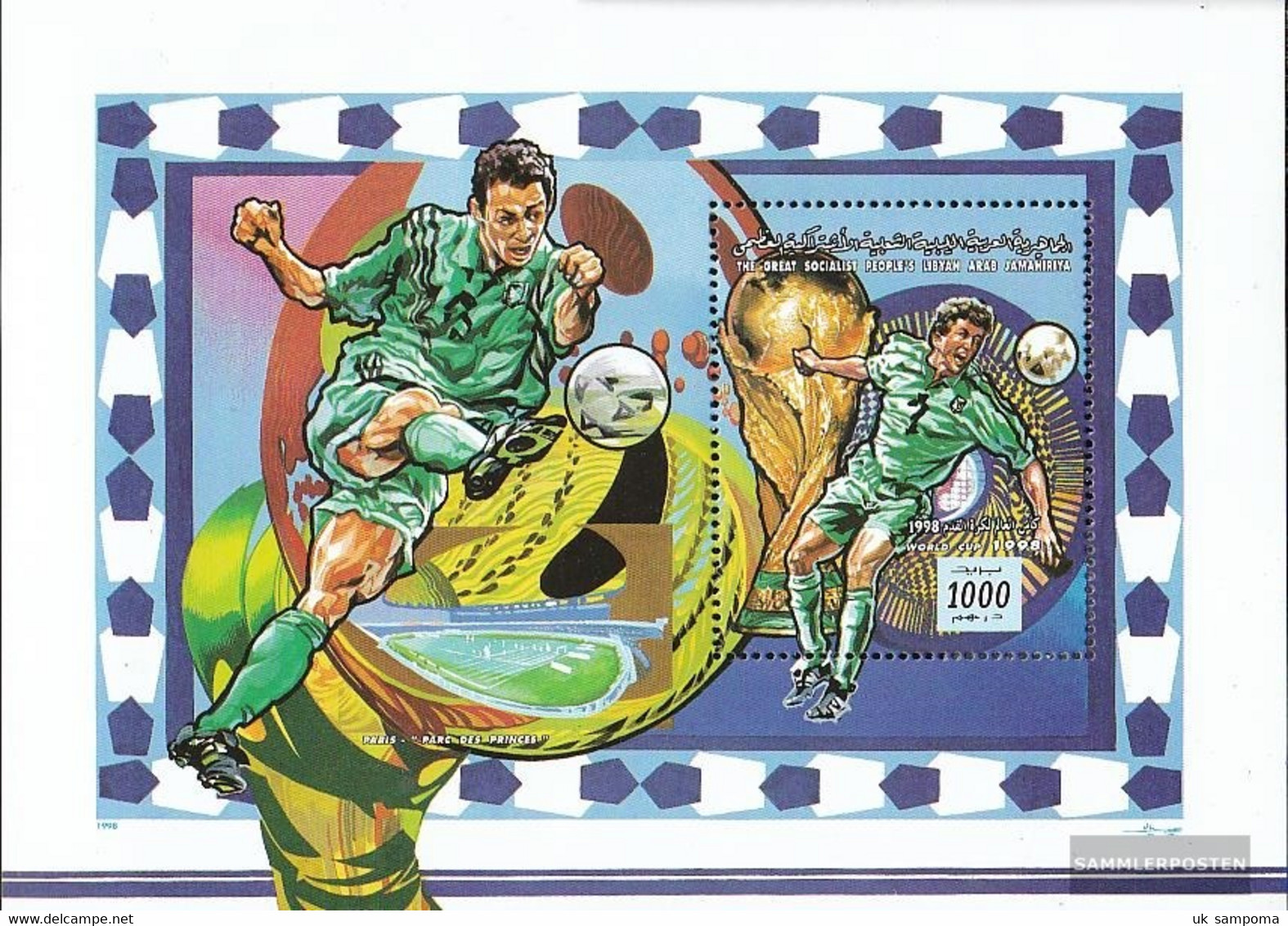 Libya Block149 (complete Issue) Unmounted Mint / Never Hinged 1998 Football-WM In France - Libië