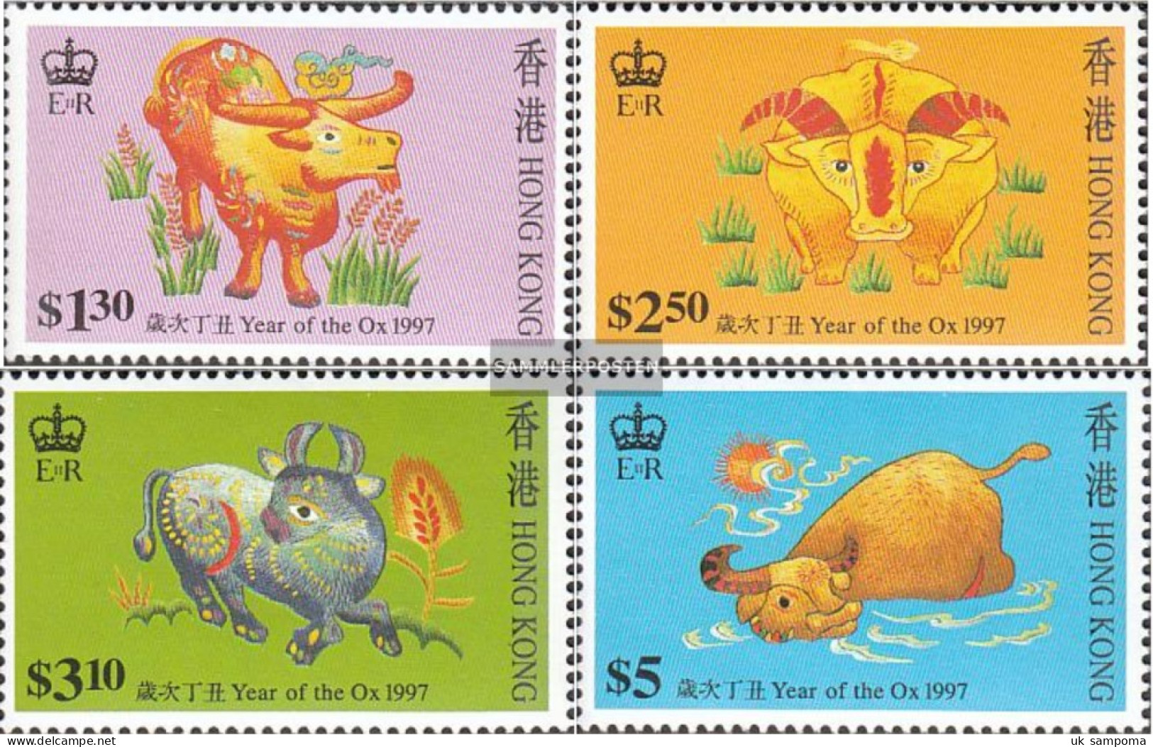Hong Kong 785C-788C (complete Issue) Unmounted Mint / Never Hinged 1997 Chinese Year: Ox - Other & Unclassified