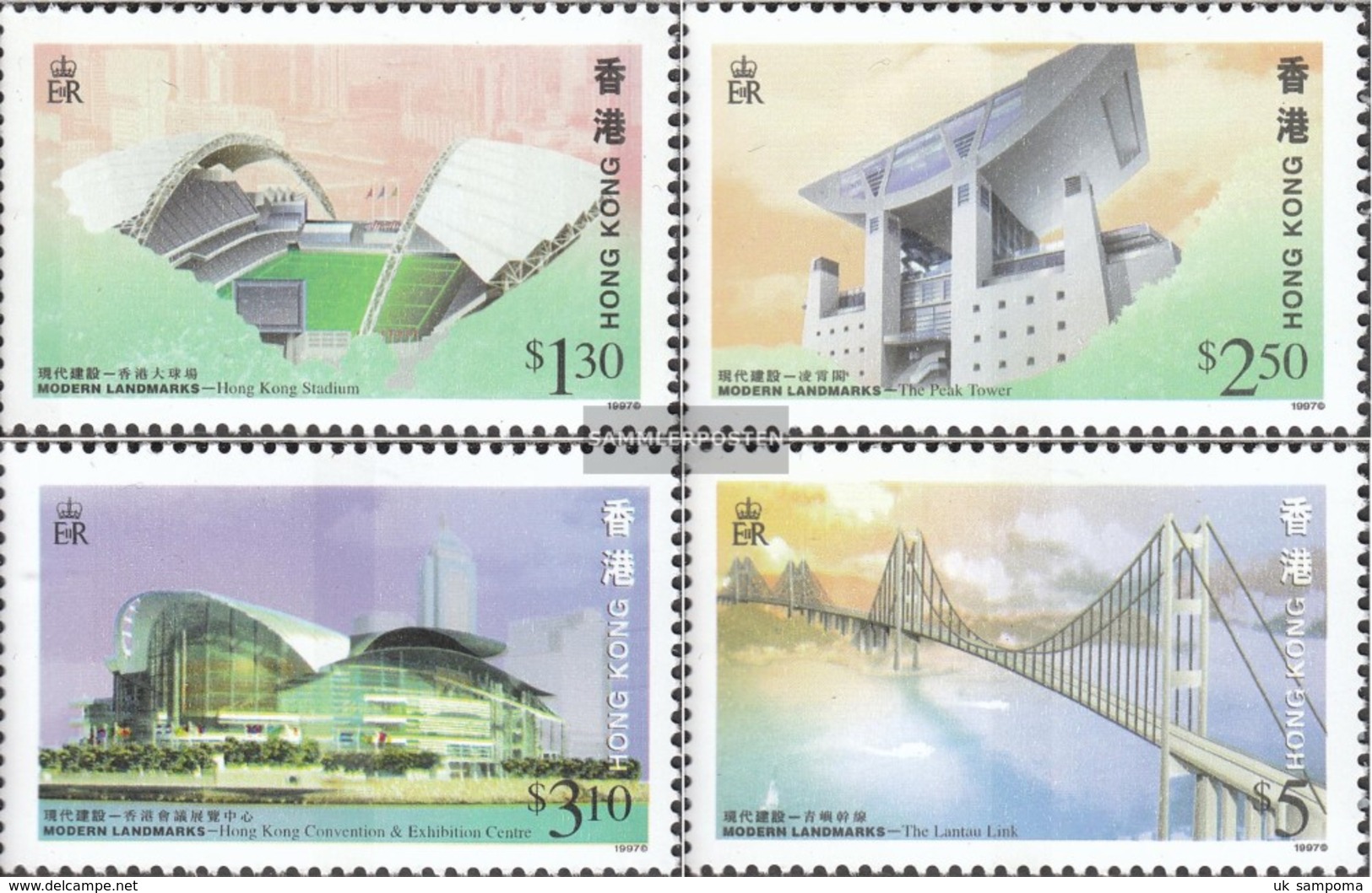 Hong Kong 815A-818A (complete Issue) Unmounted Mint / Never Hinged 1997 Lantau-Bridge - Other & Unclassified